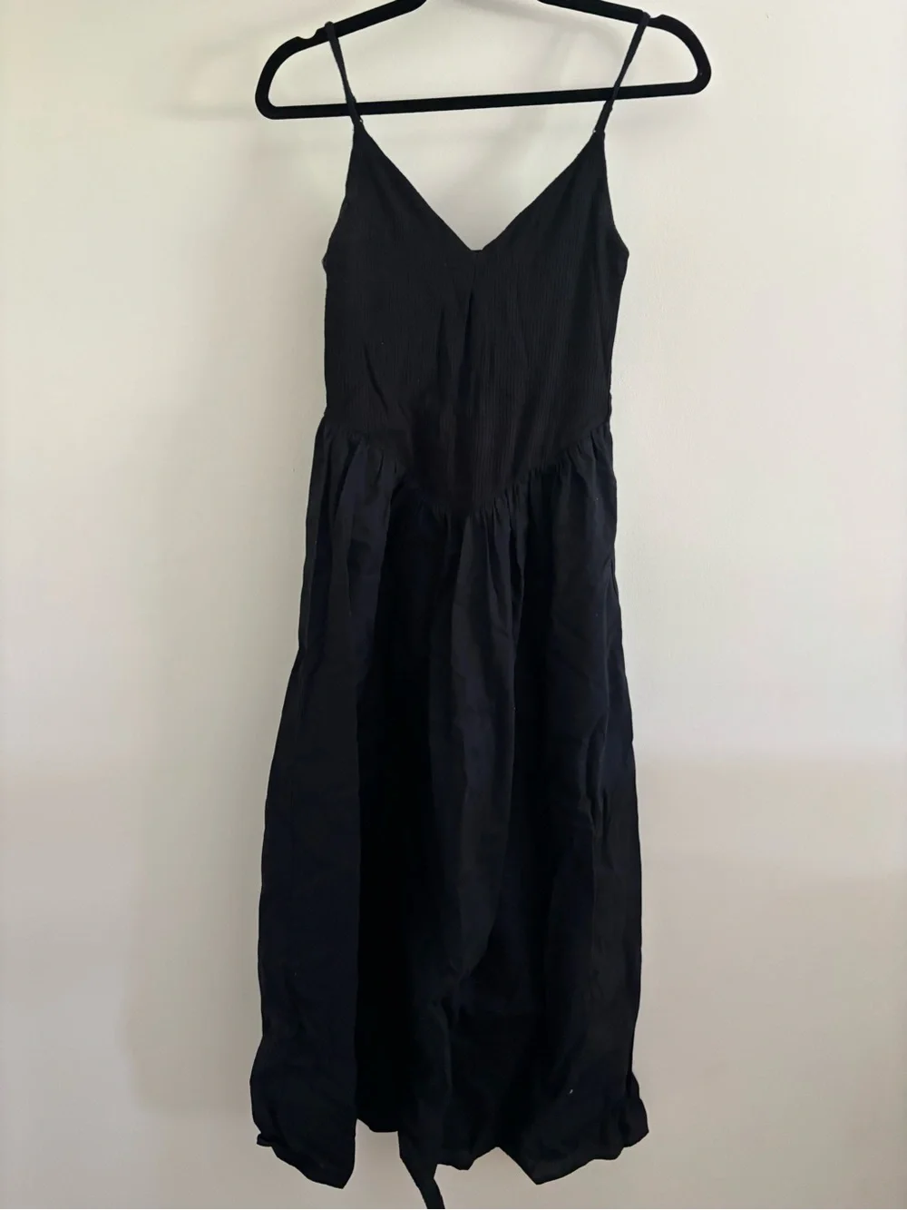 Abercrombie & Fitch Black Spaghetti Strap Maxi Dress
